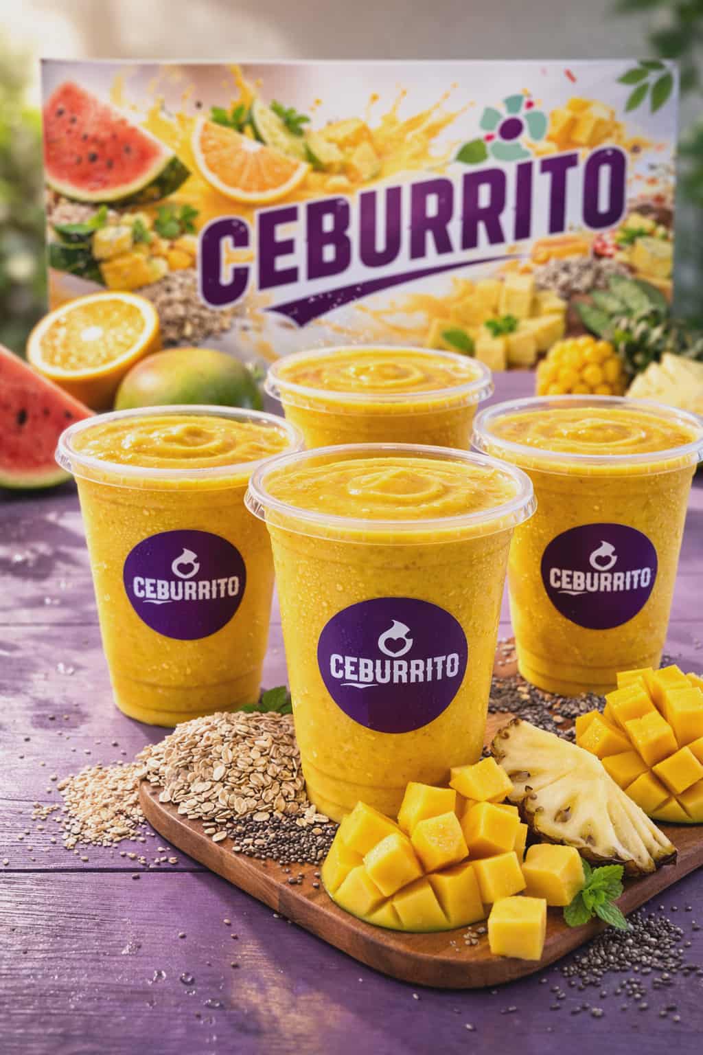Tropical Mango Smoothie-12oz